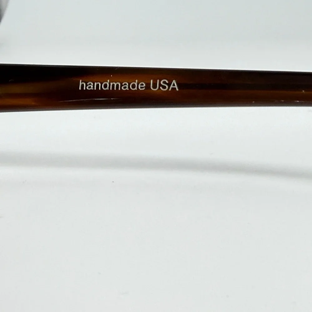 Kala Eyewear Cat Eye Glasses Handmade‎ USA Brown Yellow Ombre 21126